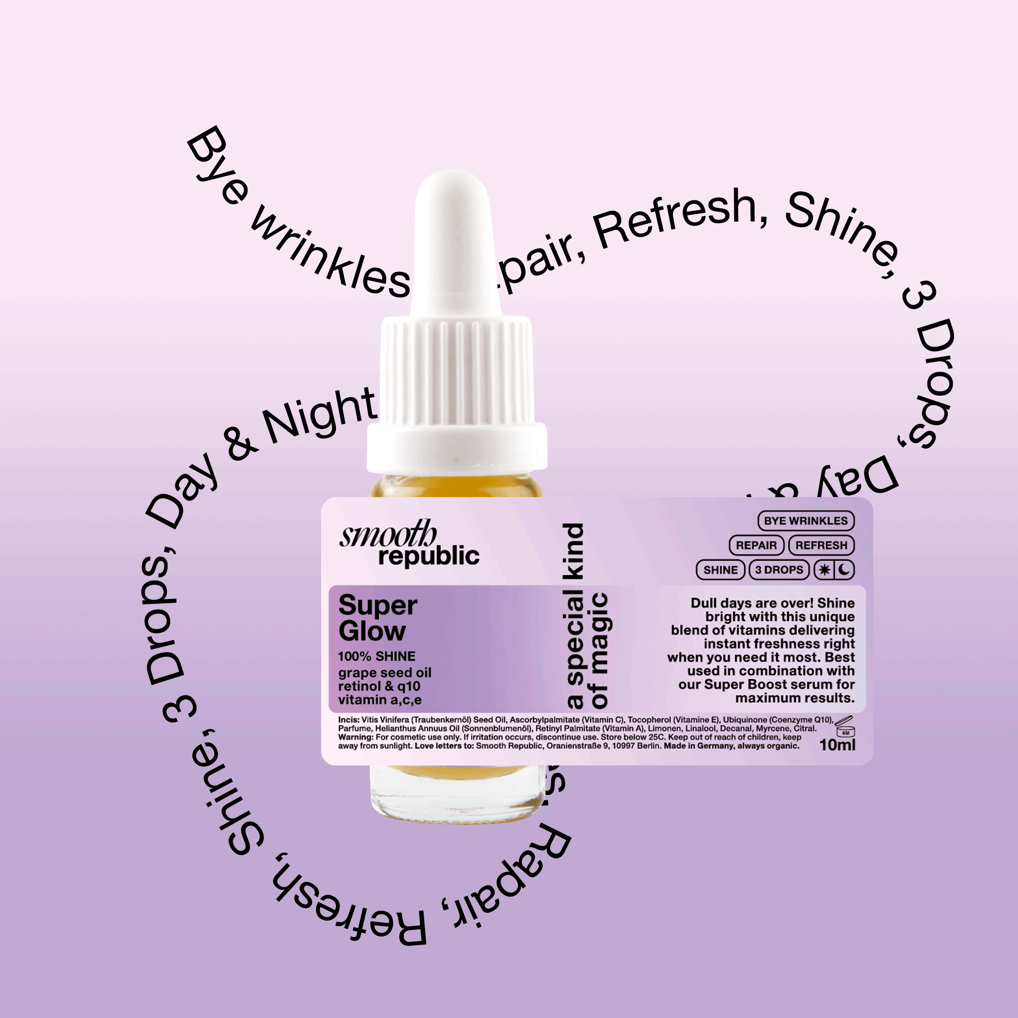 Super Glow Vitamin C Gesichtssöl "Smooth Republic Series"